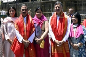 CM सुक्खू ने लिया तिरुपति बालाजी का आशीर्वाद,परिवार संग की पूजा-अर्चना।