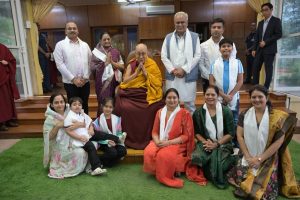 दलाईलामा से मिले छत्तीसगढ़ के पूर्व मुख्यमंत्री भूपेश बघेल।