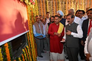मुख्यमंत्री ने 246 करोड़ रुपये की भूमिगत यूटिलिटी डक्ट परियोजना की रखी आधारशिला।