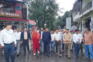 उप मुख्यमंत्री मुकेश अग्निहोत्री ने किया डलहौजी प्रस्तावित बस अड्डा स्थल का निरीक्षण।